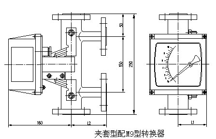 金屬管轉子流量計外形尺寸圖